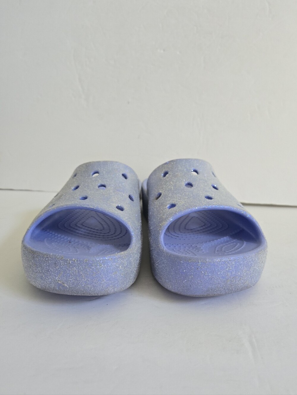 Crocs Classic Platform Slides Sandals Glitter Size 10 - Picture 8 of 14